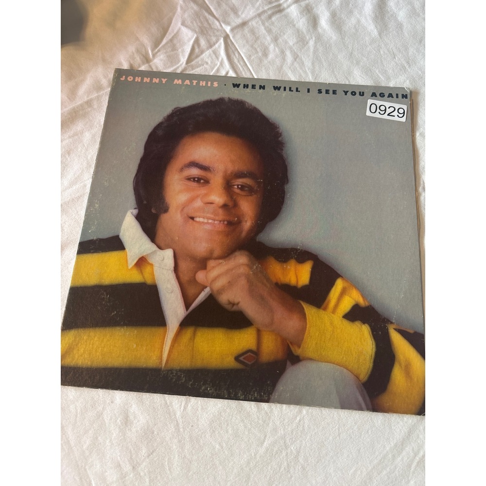 Columbia Johnny Mathis Vinyl Record LP 12" Black Good 1975 Pop PC 33420